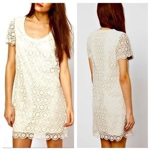 French Connection Crochet Lace Sheath Dress
